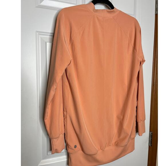 Zella Peach Color Full Zip Oversize Jacket XS Lightweight - Picture 3 of 7
